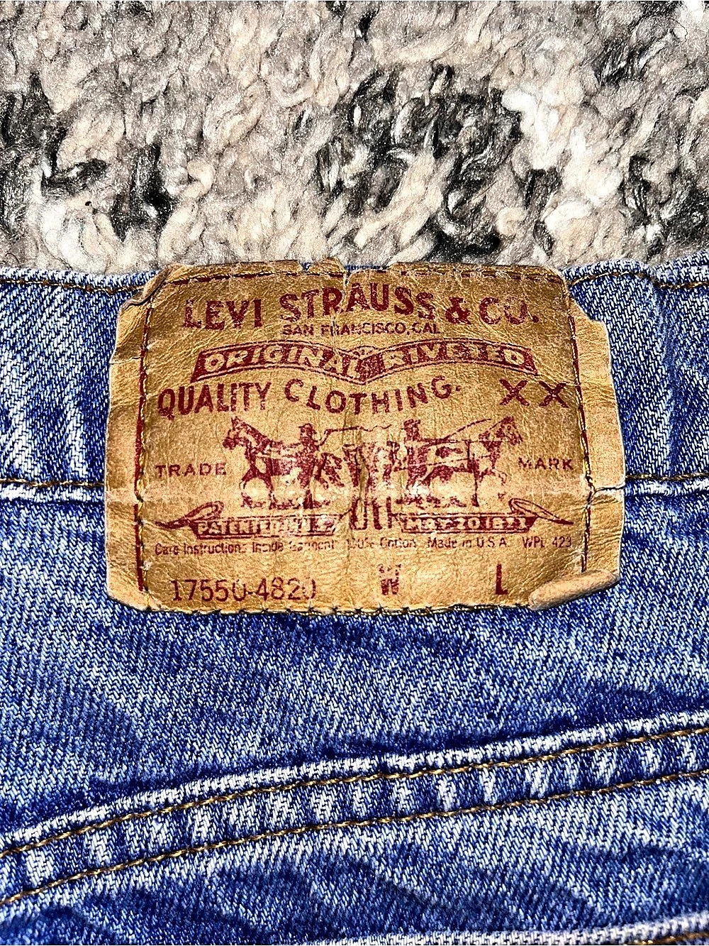 Levi's 505 Straight Leg Jeans Waist 11 Blue - Picture 3 of 8